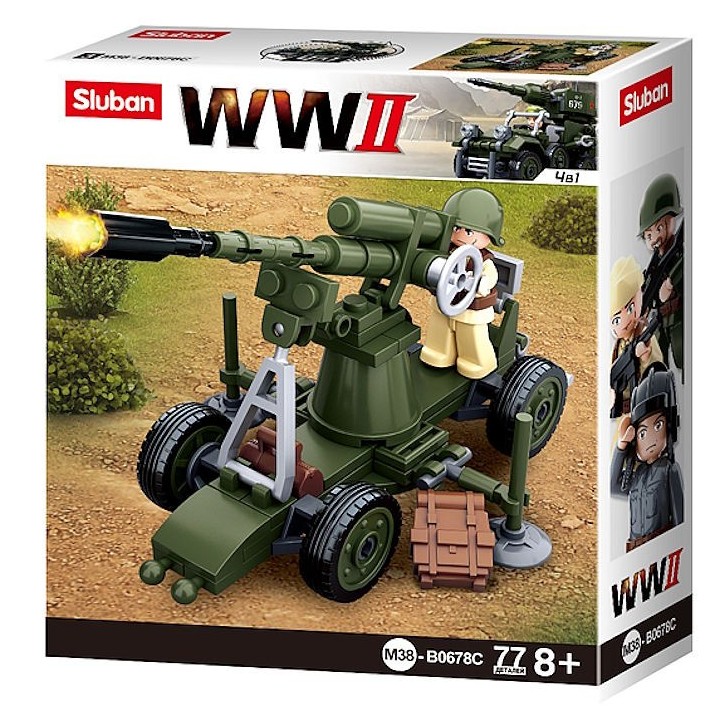 set de construction Seconde Guerre mondiale Sluban détaillé