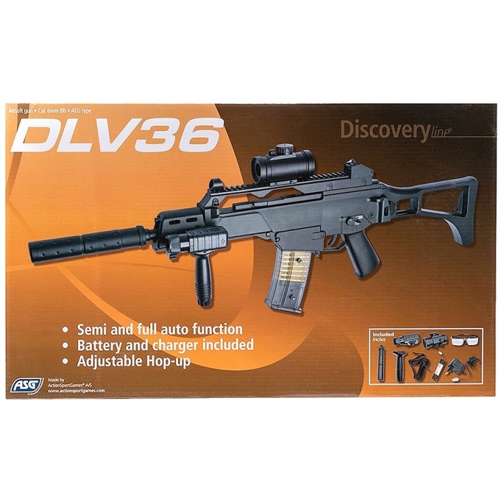 G36 DLV36 AEG Airsoft Replica - Beginner Rifle with Accessories
