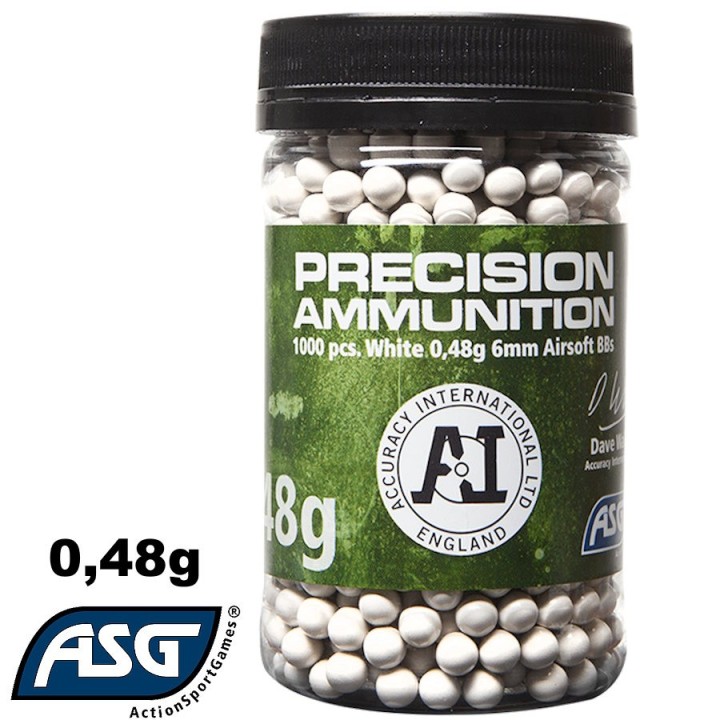 Billes, 0,48g - 1000 pcs en bouteille