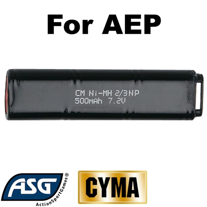 batterie rechargeable airsoft 7,2 V 500 mAh AEP