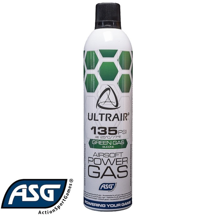 ASG ULTRAIR Green Gaz Airsoft | High Pressure Propellant 135 PSI