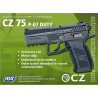 pistolet airsoft noir compact avec chargeur 25 billes