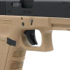 pistolet airsoft tan we avec hop-up réglable