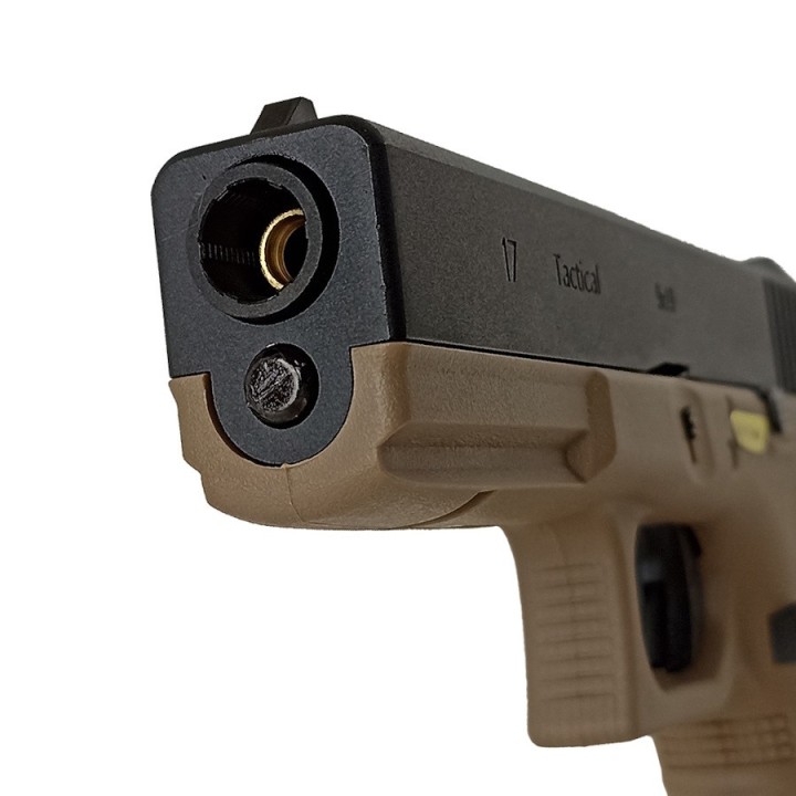 réplique gaz gbb airsoft modèle we r17 tan