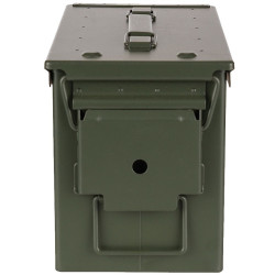 Military ammunition box Cal. 50 - heavy duty steel waterproof - US Army Star