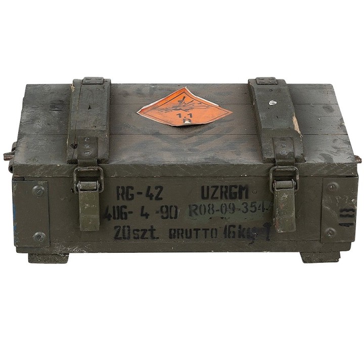 Caisse en bois de l'armée dimensions 48 X 28 X 16 cm