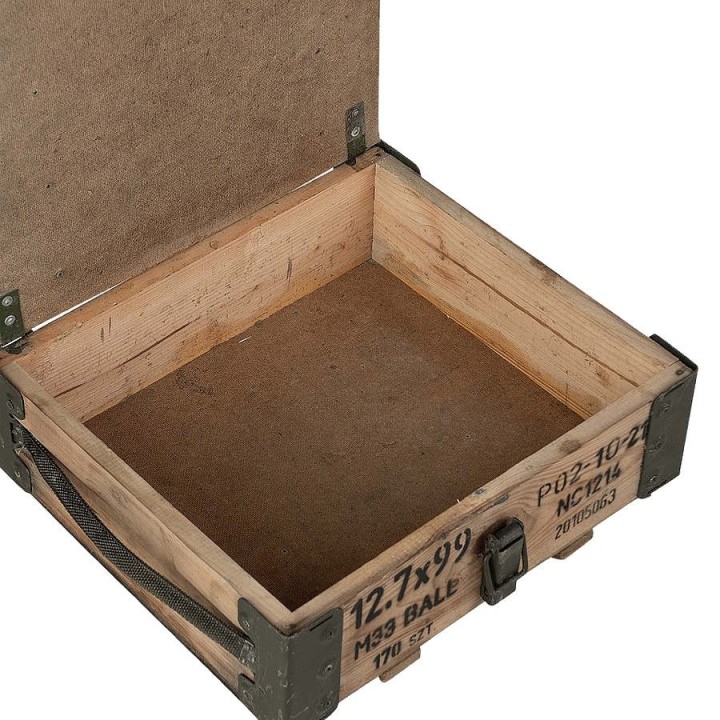 Caisse en bois de l'armée 40X36X15CM