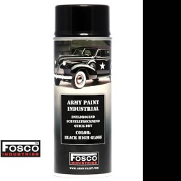 bombe peinture militaire noir brillant