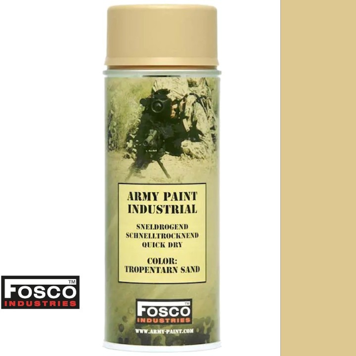 bombe peinture militaire tropentarn sand aérosol 400 ml