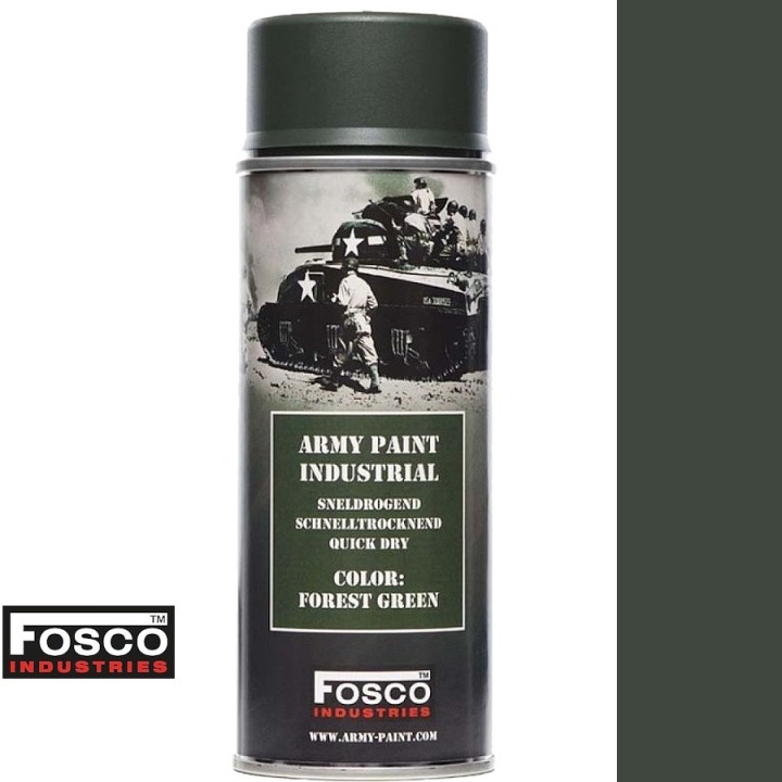 bombe peinture militaire fosco vert forest green