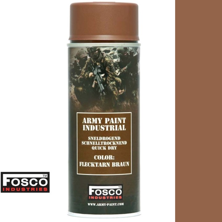 Fosco matte military spray paint - 400ml FLECKTARN BRAUN