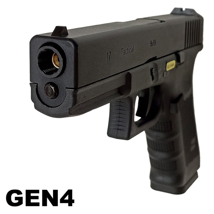 G17 Gen4, metal slide, GBB, black WE - Produits Airsoft