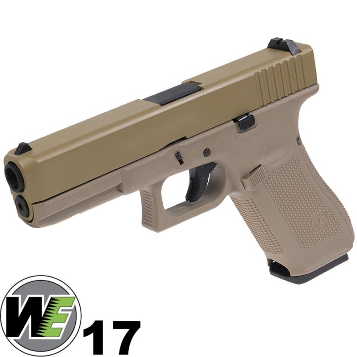 Pistolet G17 Gen 5 Gaz GBB WE - Tan