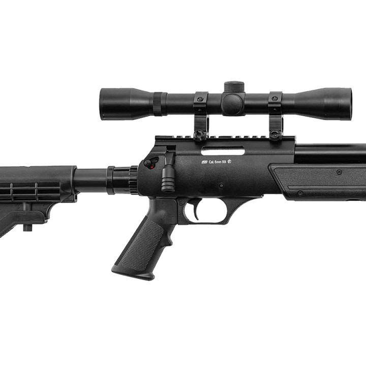 Replica airsoft sniper ASG Urban Sniper: complete pack, scope, bipod