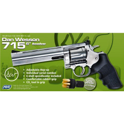 revolver airsoft CO2 chromé avec hop-up réglable