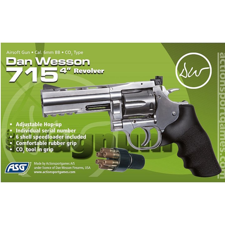 Revolver DW 715 Co2 4''Silver Dan Wesson Firearms