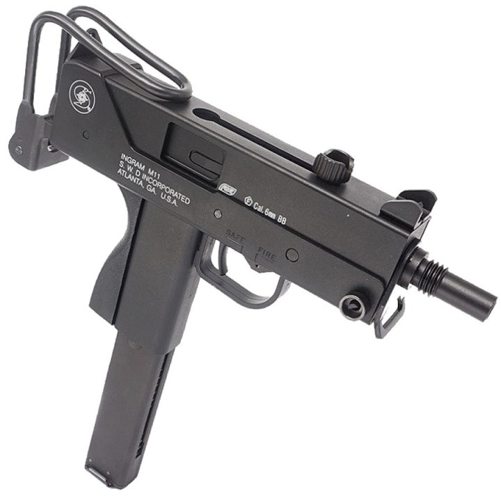 Pistolet mitrailleur airsoft M11 CO2 semi-automatique