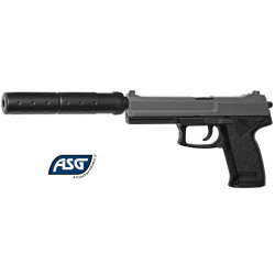 Airsoft Pistol MK23 Socom ASG - Spring powered replica with silencer