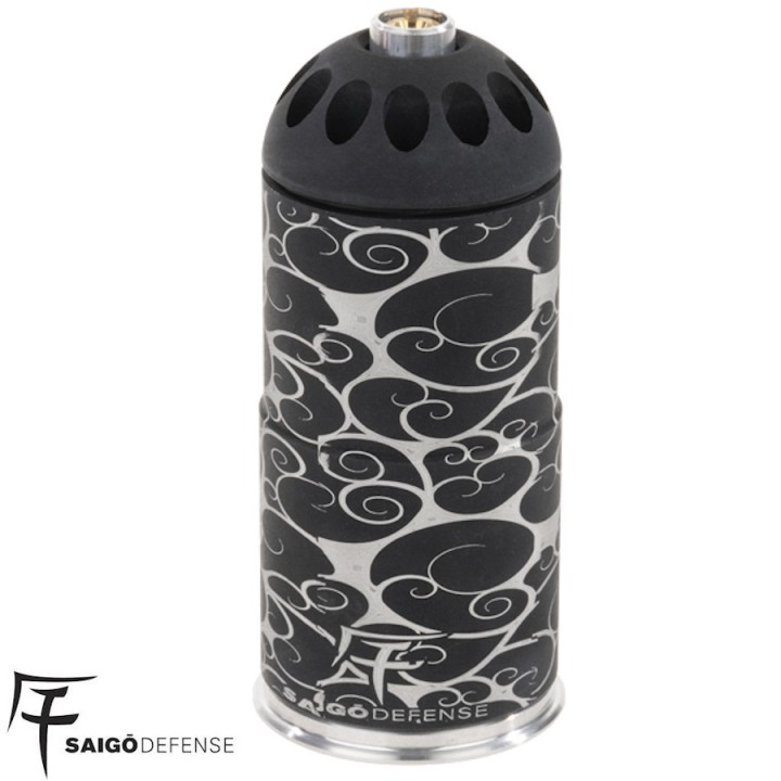 grenade airsoft gaz saigo gyorai 40mm aluminium 120 billes