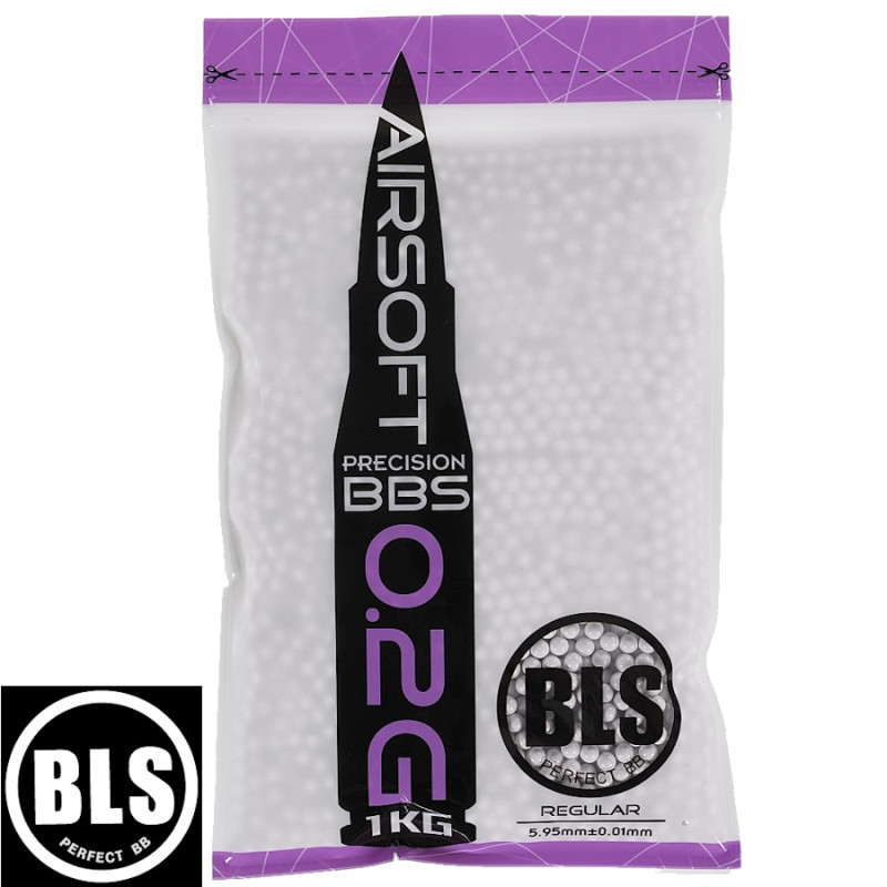 Airsoft BBs BLS Precision 0.20g - BBs 6mm High Accuracy for AEG, GAS and HPA