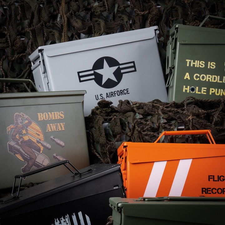 Boîte à munitions Cal. 50mm - US Air Force Grey