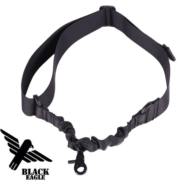 Airsoft 1 Point Strap - Black Tactical Adjustable Nylon