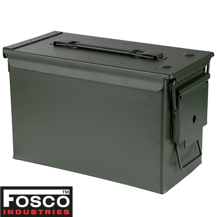 Boîte à munitions Cal. 50 Fosco Industries acier robuste