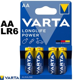 VARTA Longlife Power pile AA LR6 alcaline blister 4 piles 1.5V