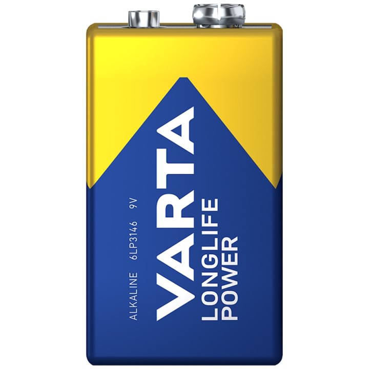 pile alcaline Varta 9V 6LR61 puissance élevée et autonomie longue