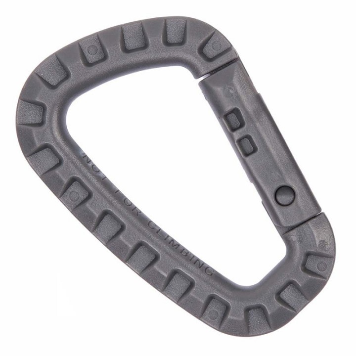 Mousqueton Plastique Gris