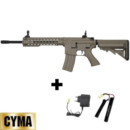 CYMA CM515 AEG M4 Keymod Tan - Airsoft Beginner Rifle 1 Joule [2025]