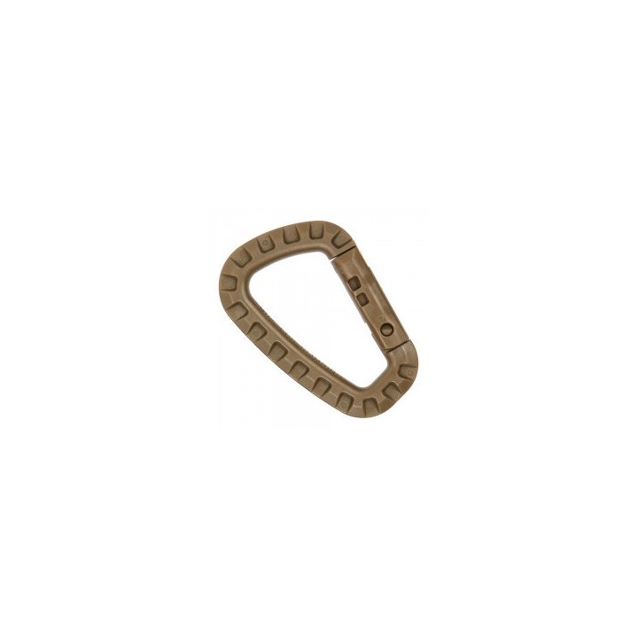 Mousqueton Plastique Marron