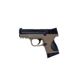 Smith & Wesson M&P9C Spring - Tan & Black - Cybergun