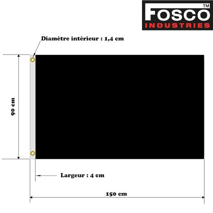 Drapeau français 1,5 x 1 m 100% polyester haute densité lavable 30°C