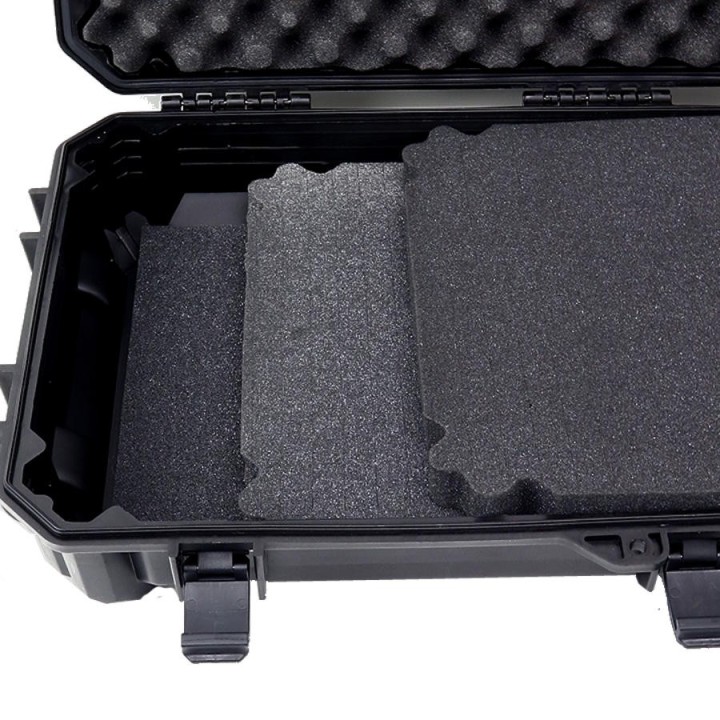Mallette mousse prédécoupée pour aménagement sur mesure et calage.