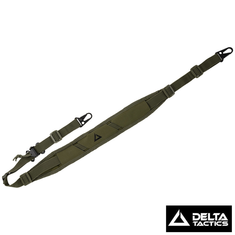 sangle tactique 2 points Delta Tactics airsoft vert OD