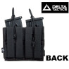 PORTE CHARGEURS DOUBLE G36/AK/M14/SR25 NOIR DELTA TACTICS