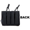 PORTE CHARGEURS DOUBLE G36/AK/M14/SR25 NOIR DELTA TACTICS
