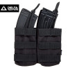 PORTE CHARGEURS DOUBLE G36/AK/M14/SR25 NOIR DELTA TACTICS