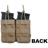 PORTE CHARGEURS DOUBLE G36/AK/M14/SR25 TAN DELTA TACTICS