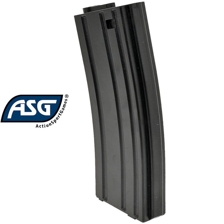 Magasin M4 mid-cap 140 billes ASG 19615 en polymère noir