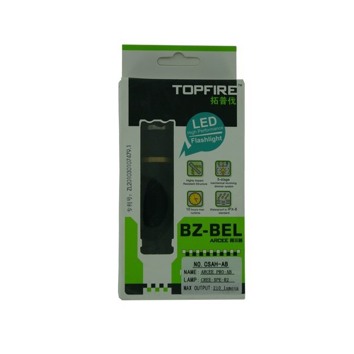 Flashlight lampe ARCEE SE Ariane flashlight TOPFIRE airsoft SHL...