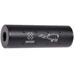 Modérateur de son 14mm CCW monté sur canon airsoft FMA Noveske