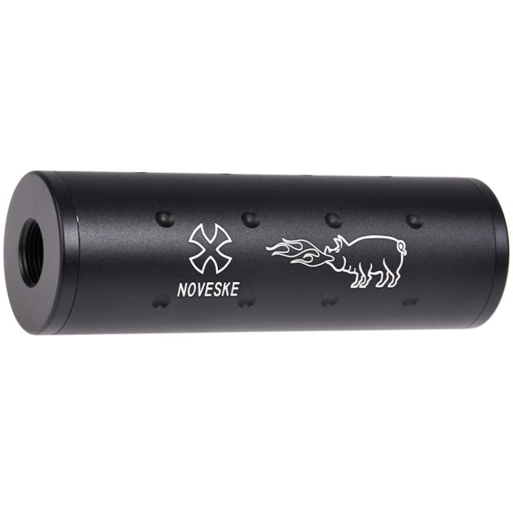 Modérateur de son 14mm CCW monté sur canon airsoft FMA Noveske