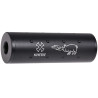 Modérateur de son 14mm CCW monté sur canon airsoft FMA Noveske