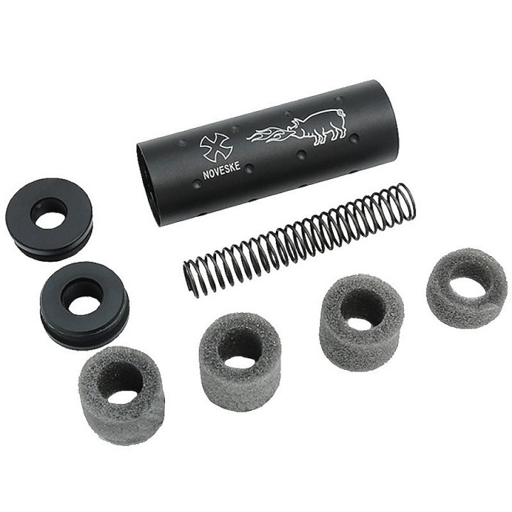Silencieux noir en aluminium pour réplique airsoft FMA Noveske