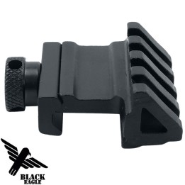 Rail de montage déporté 45 degrés en métal noir Black Eagle