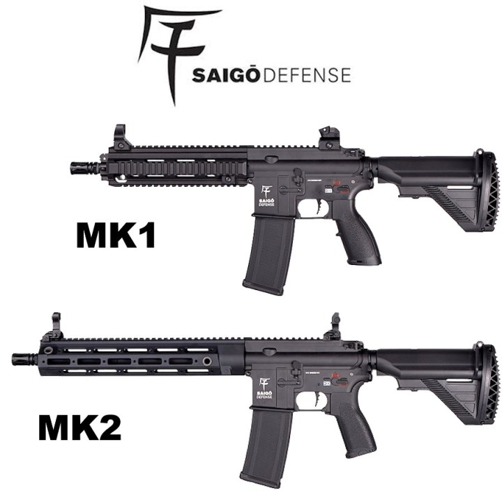 Garde main tactique MLOK avec système de visée rabattable Shogun Aster MK2.