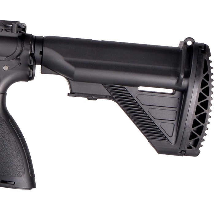 Crosse ajustable et corps en métal du fusil assaut électrique Shogun.