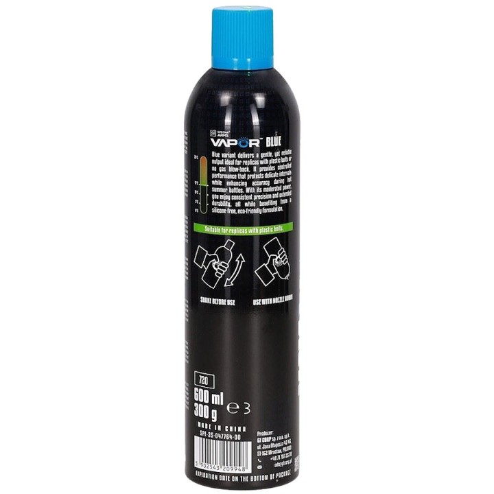 SA VAPOR™ Blue Airsoft Green Gas 117 PSI (600 ml) - Blue